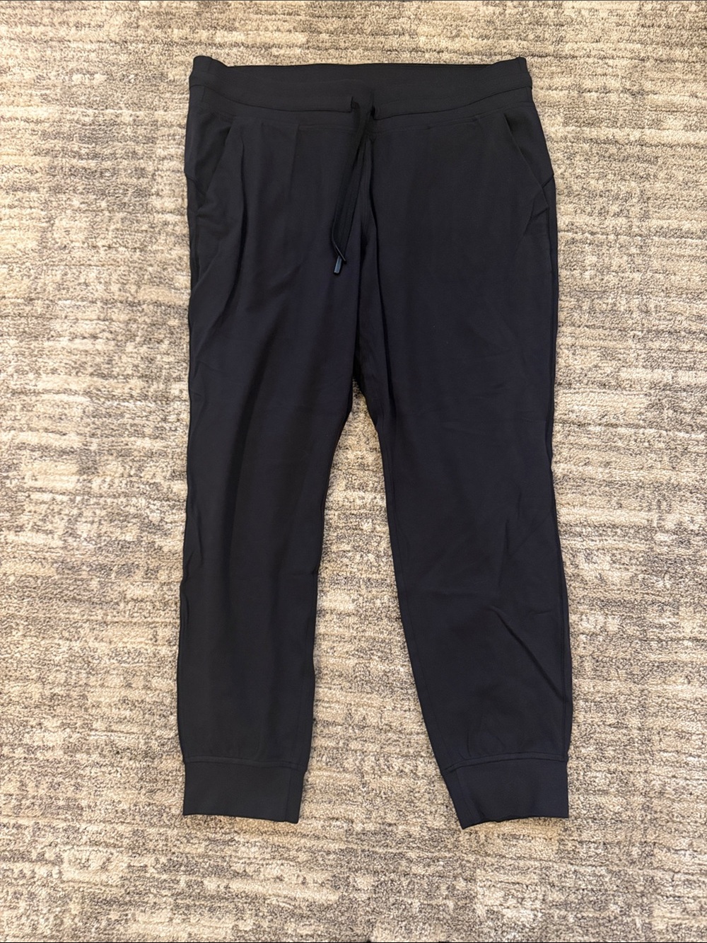 Women’s Black Jogger Pants with Drawstring Waist